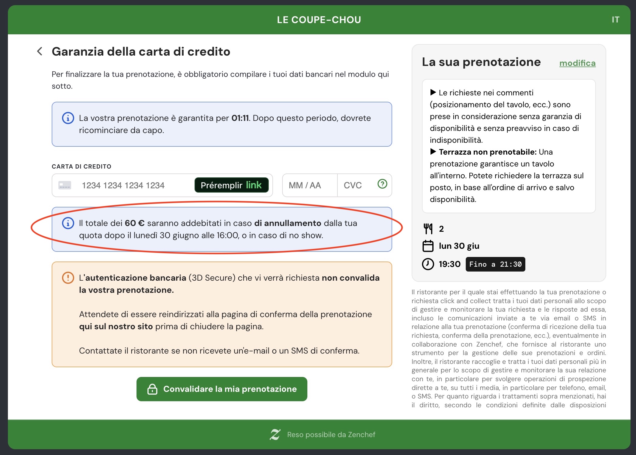 Empreinte bancaire (IT)